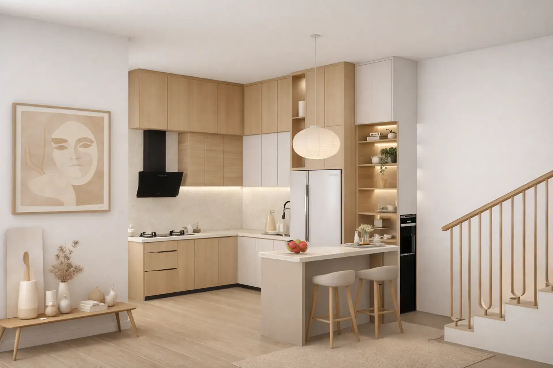 pemanfaatan ruang dapur
